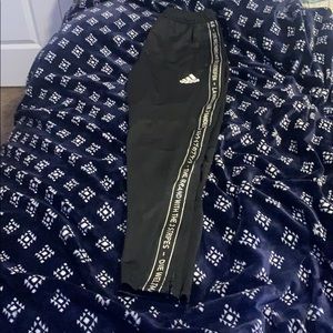 basic black adidas joggers